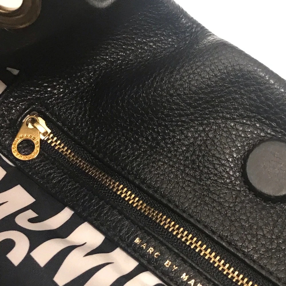 Marc Jacob Tote Hobo Black Leather Women's Bag - Picture 10 of 16